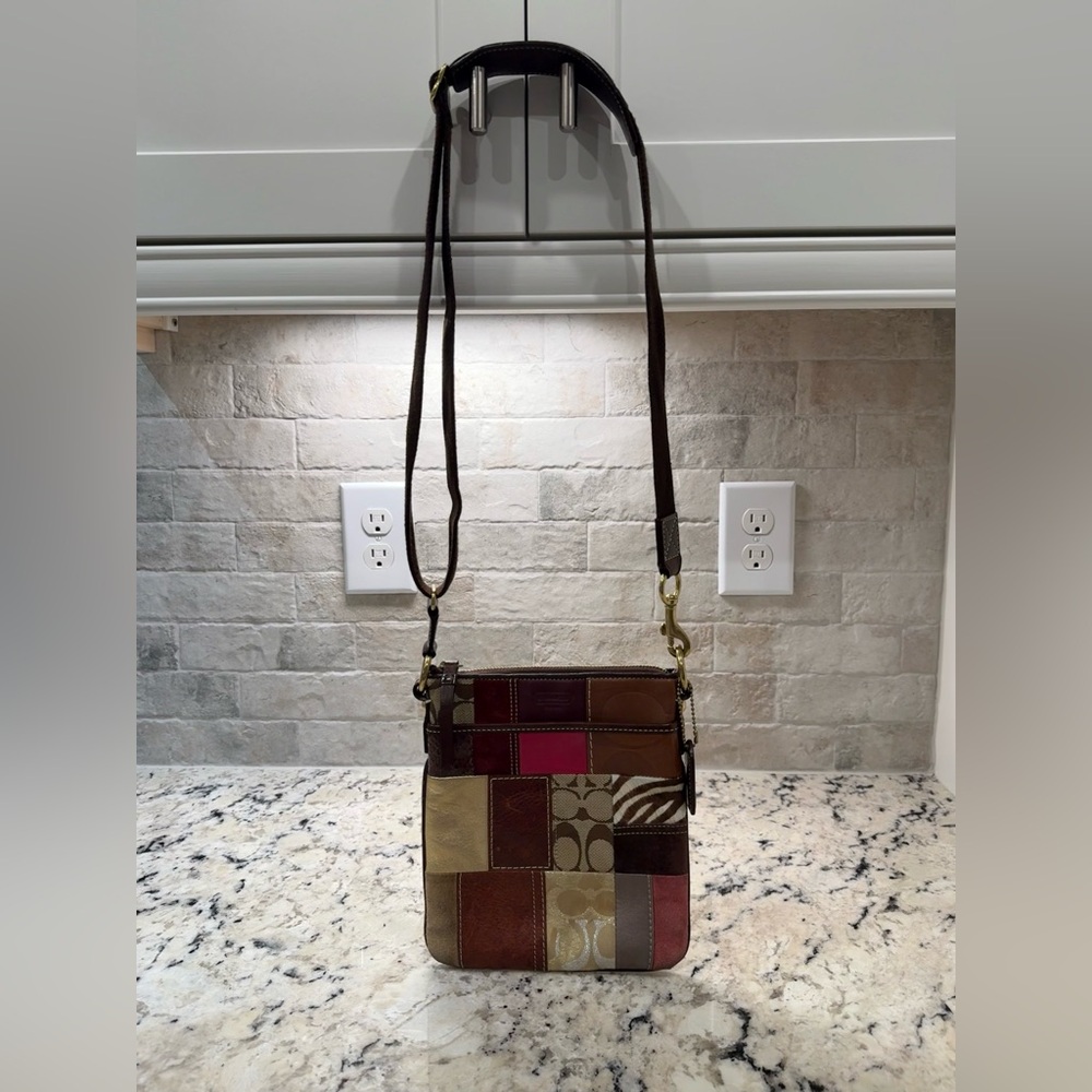 Coach Euc Patchwork Crossbody Bag - Multicolor - image 1